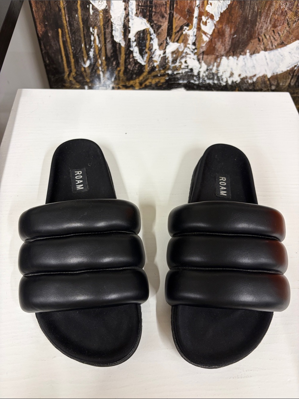 ROAM Puffer Slides - Black